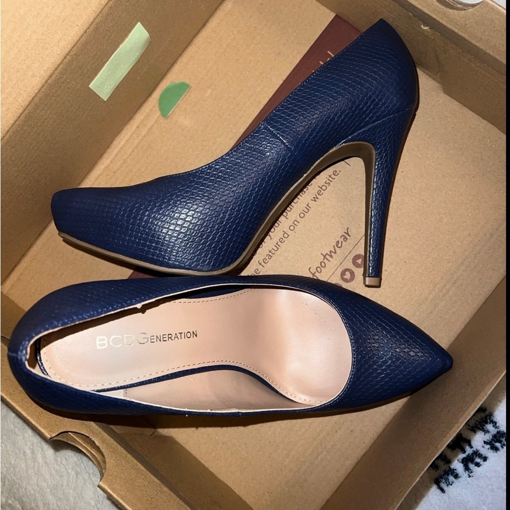 BCBGeneration Navy Blue Heels